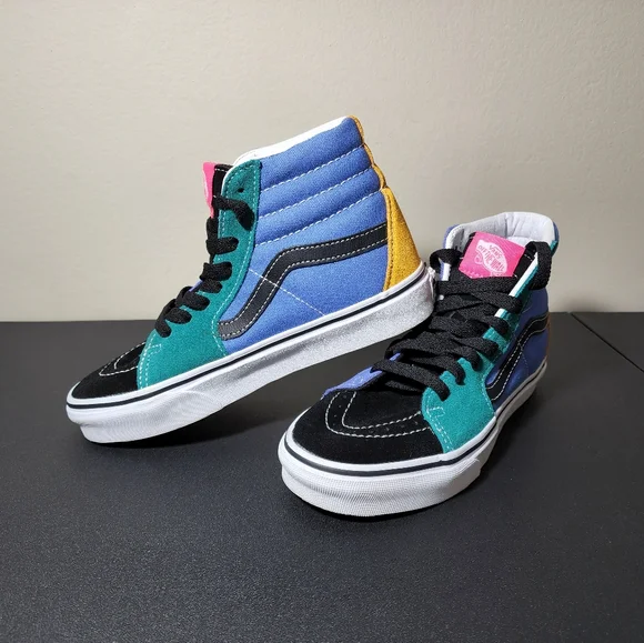 Vans Shoes Vans Sk8 Hi Old Skool Blue Green Sneakers Womens